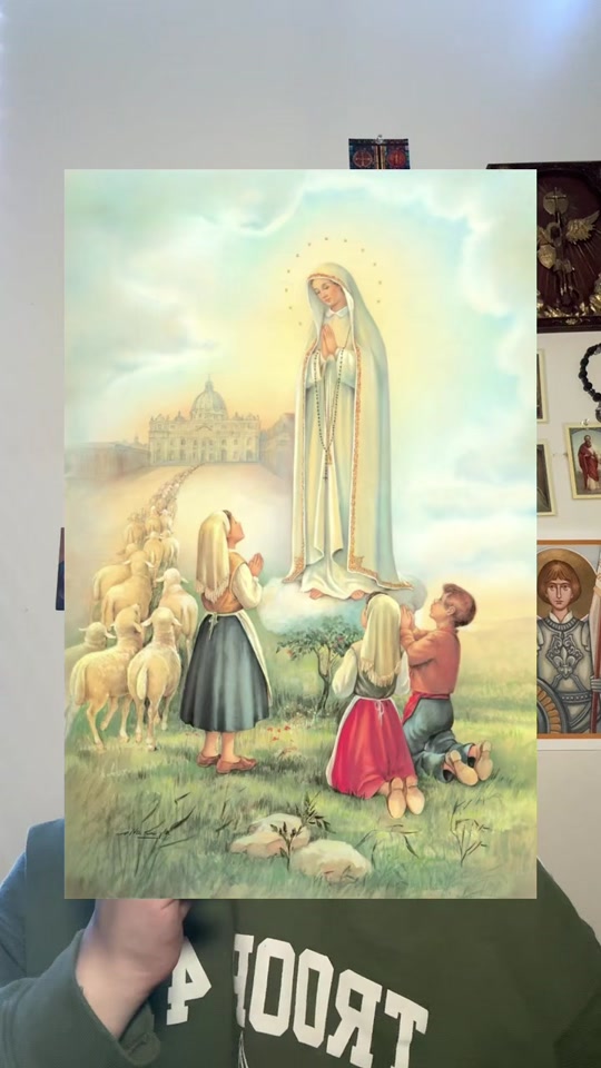 Our Lady of Fatima image from Kota's original TikTok